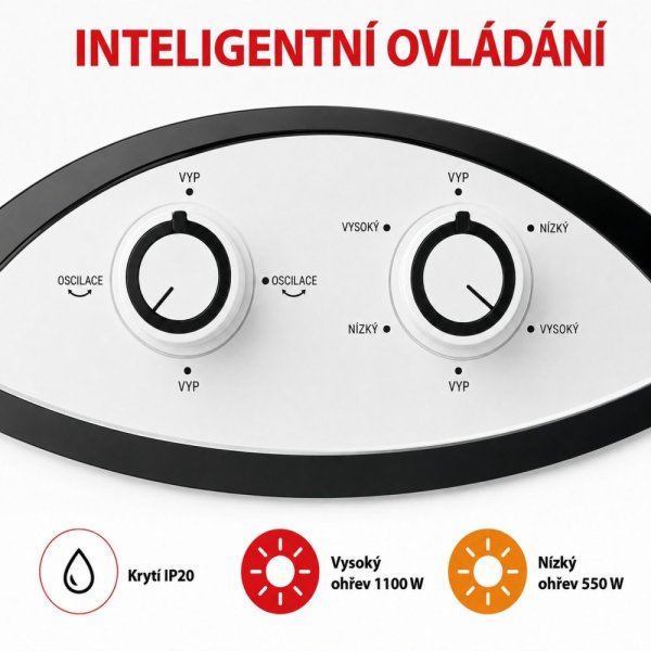 VELAMP Karbonové parabolické topidlo PR142