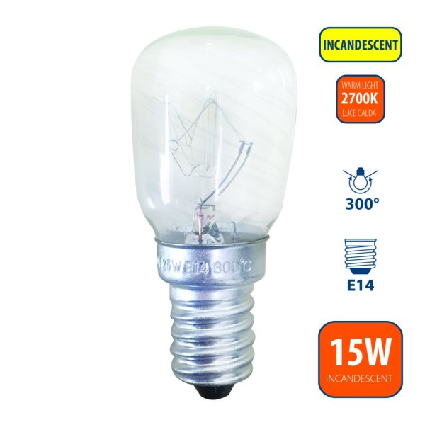 VELAMP LB903O-27K žárovka do trouby 15W, E14, 2700K