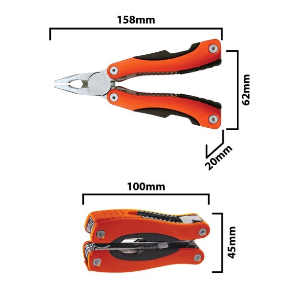 VELAMP IG305, 16v1 multifunkčné kliešte, oranžové