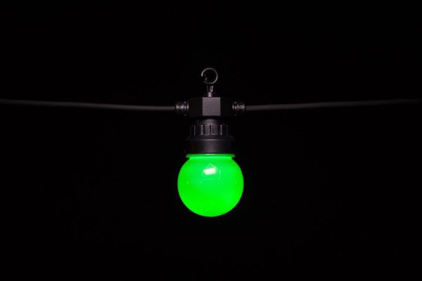 VELAMP Vonkajšia svetelná reťaz PS066 s 20 farebnými žiarovkami