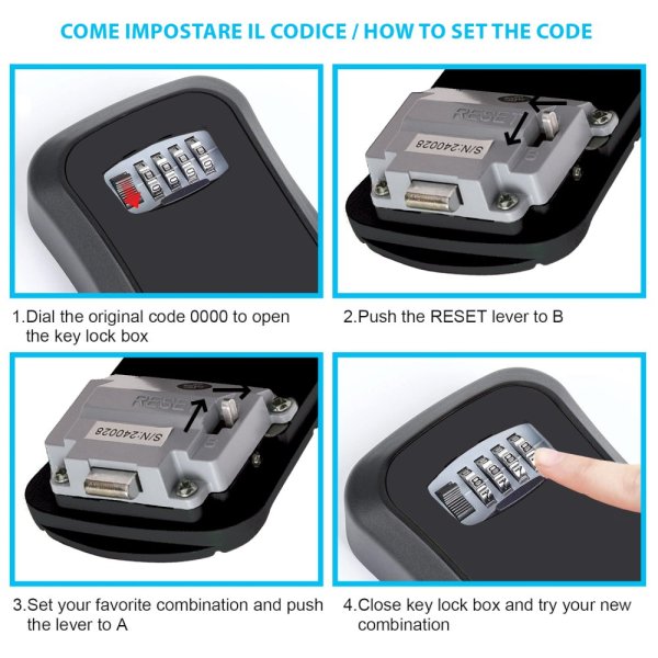 VELAMP Skrinka na kľúče IG008 s kódovou ochranou