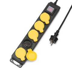 VELAMP ST305FR Vonkajší predlžovací kábel 1,5 m, 5 zás.