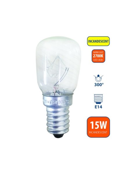 VELAMP LB903O-27K Žiarovka do rúry 15W, E14, 2700K