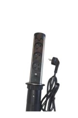 Automatická výsuvná lišta IN 553044, 3 zásuvky, USB A +C