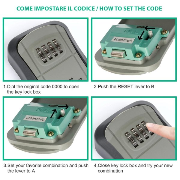 VELAMP Schránka na klíče IG006 s kódovou ochranou