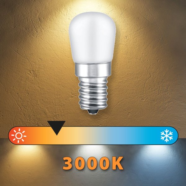 VELAMP LB902F-30K LED žárovka do lednice 3W, E14, 3000K