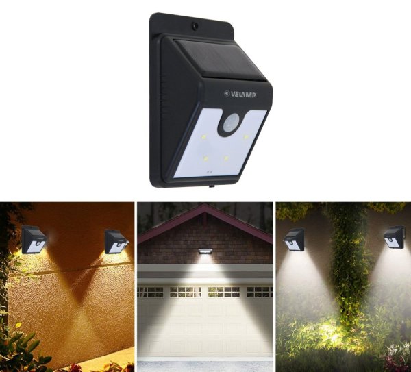 VELAMP LED solárne svetlo SL210 so senzorom